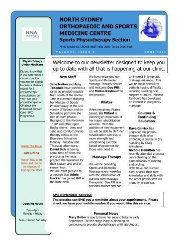 Sports Physiotherapy Section - North Shore Physiotherapy