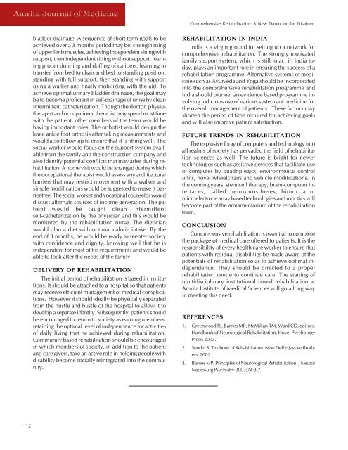 Journal of Medicine Vol 4 - Amrita Institute of Medical Sciences and ...