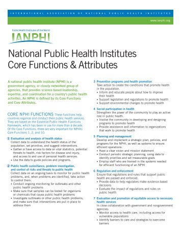 Core Functions Fact Sheet - ianphi