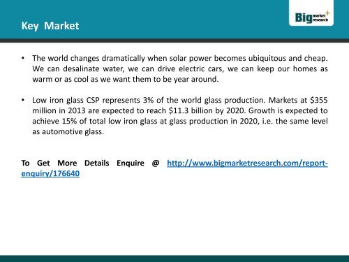 Market Demand For Low Iron Glass for Concentrating Solar Power Market-Share,Strategy,Forecast 2020