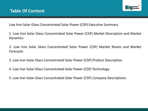 Market Demand For Low Iron Glass for Concentrating Solar Power Market-Share,Strategy,Forecast 2020