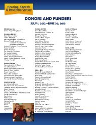DONORS AND FUNDERS