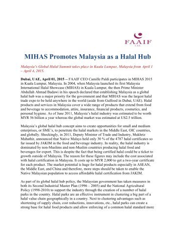 MIHAS Promotes Malaysia as a Halal Hub