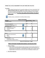 MORSE FALLS SCALE ASSESSMENT: - Moore Balance Brace