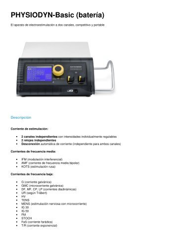 PHYSIODYN-Basic (baterÃ­a)