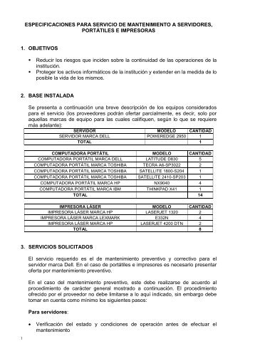 TDR MTTO PARA SERVIDOR PORTATIL IMPRESORA.pdf - Siget