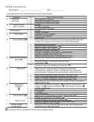 Fall Risk Assessment Form - Moore Balance Brace