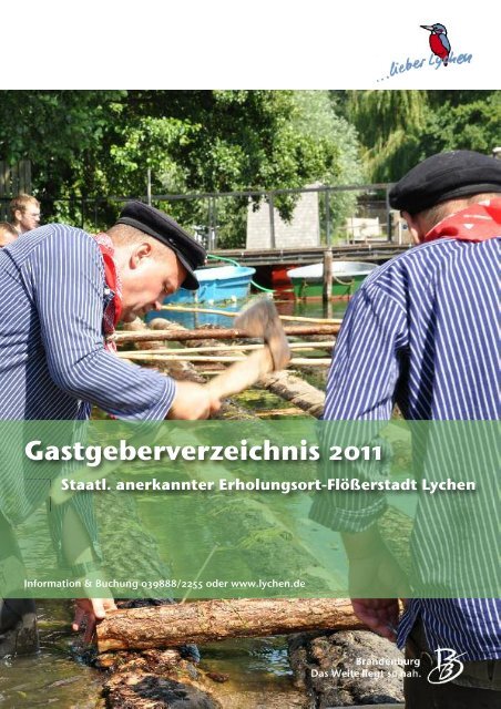 Gastgeberverzeichnis 2011 1 - Tourismus - Lychen