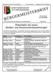 BÃ¼rgermeisterbrief 9/2001 (0 bytes) - Ried in der Riedmark