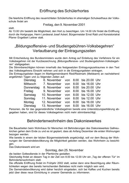 BÃ¼rgermeisterbrief 9/2001 (0 bytes) - Ried in der Riedmark