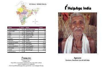 Brochure - Helpage India Programme