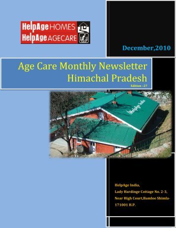 Age Care Monthly Newsletter Himachal Pradesh - Helpage India ...