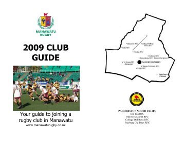 2009 CLUB GUIDE - Manawatu Rugby