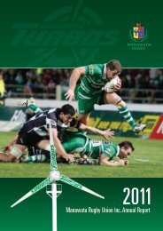 Annual Report 2011 - Manawatu Rugby