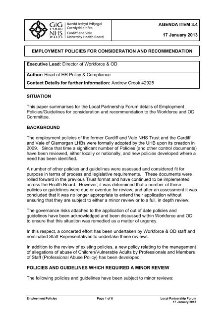 Getting Here and Parking - Cardiff and Vale University Health Board