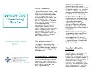 Primary Care Counselling Service - Cardiff & Vale University Health ...