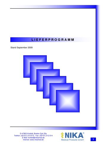 lieferprogramm - NikaMed Krefeld