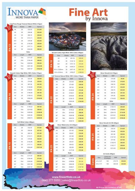 Price List