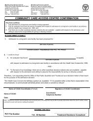 PGT CCAC Confirmation Form - centralwesthealthline.ca