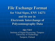 File Exchange Format for Vital Signs, ENV 14721 and its ... - PhysioNet