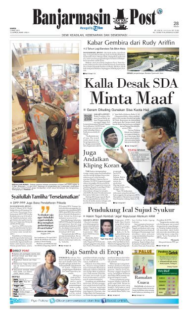 Banjarmasin Post Kamis 2 April 2015