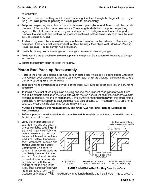 Heavy Duty Balanced Opposed Compressors - Ariel Corporation