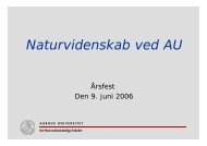 Naturvidenskab ved AU - www.au.dk - Aarhus Universitet