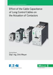 Effect of the cable capacitance of Long Control Cables on the - Moeller