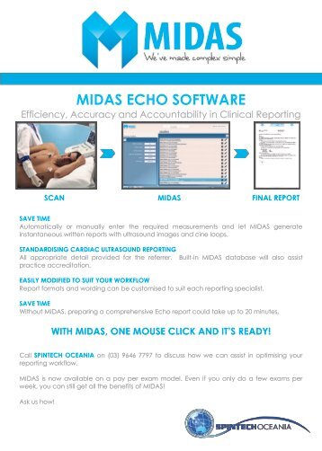 to download a MIDAS Echocardiography Flyer - Spintech Oceania ...