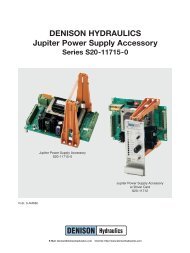 DENISON HYDRAULICS Jupiter Power Supply ... - launchrun.com