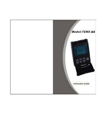 TENS AA Manual - Current Solutions LLC