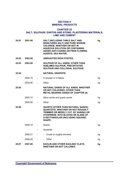 CAP 50-03 Customs and Excise Duty Act - BURS