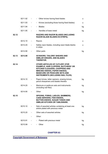 CAP 50-03 Customs and Excise Duty Act - BURS