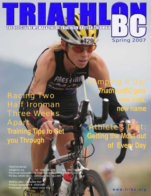 Spring 2007 - Triathlon British Columbia