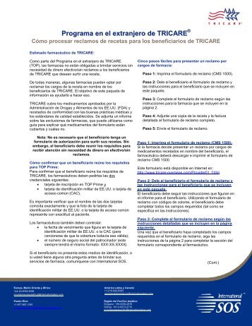 Programa en el extranjero de TRICARE - TRICARE Overseas