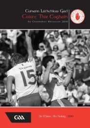 Coiste Thir Eoghain Annual Report Book 2010 - Tyrone GAA | Tir ...