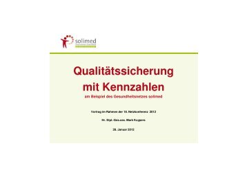 solimed â Unternehmen Gesundheit GmbH & Co. KG