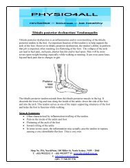 Tibialis Posterior Dysfunction - PHYSIO4All