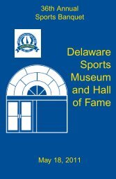 to download the PDF - Delaware Sports Museum and Hall of Fame