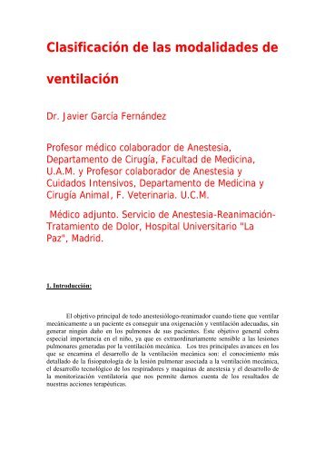 Clasificación de las modalidades de ventilación - Bienvenidos a ...