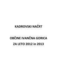 Kadrovski naÄrt za leti 2012 in 2013 - ObÄina IvanÄna Gorica