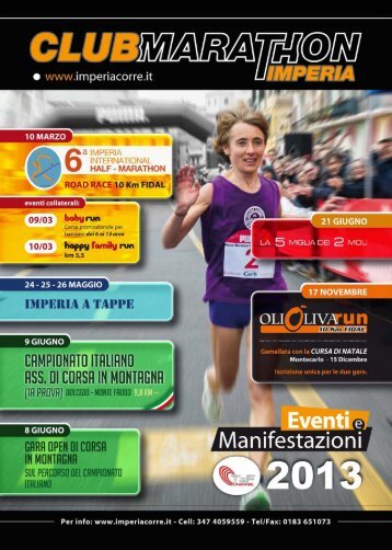 Locandina: Olioliva Run - 10 km - Imperia - Atletica Varazze