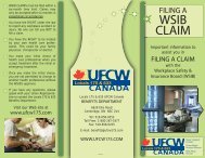 WSIB CLAIM - UFCW 175 & 633