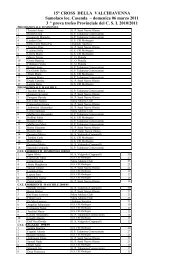 15Â° Cross della Valchiavenna Casenda-Samolaco ... - CSI Morbegno