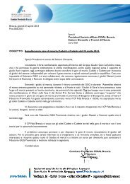 Lettera di convocazione atleti