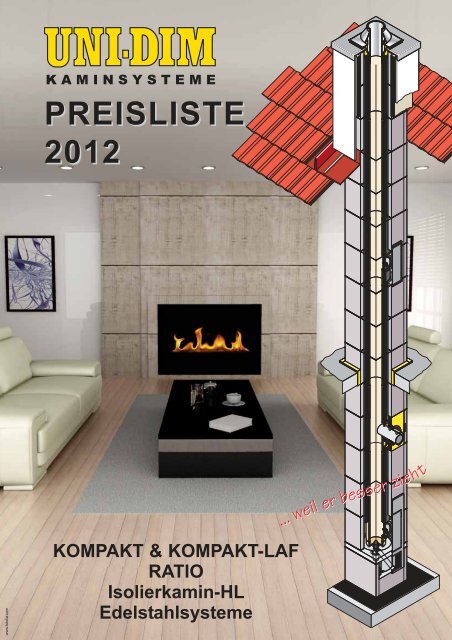 preisliste 2012 - uni-dim kaminsysteme, kamine, rauchfangsysteme