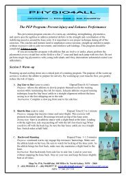 The Prevent injury and Enhance Performance Program - PHYSIO4All