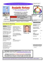 Bulletin Vol 58 issue 7 4 Aug 2011 - The Rotary Club of ...