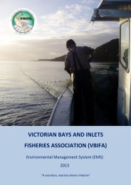 victorian bays and inlets fisheries association (vbifa) - OceanWatch ...