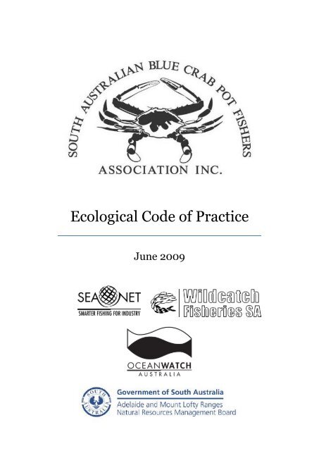 Blue Crab Pot Fishers Ecological Code of Practice - OceanWatch ...